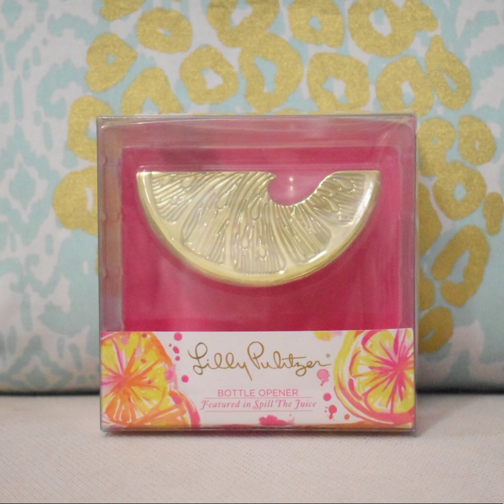 Lilly Pulitzer Spill the Juice Bottle Opener NWT